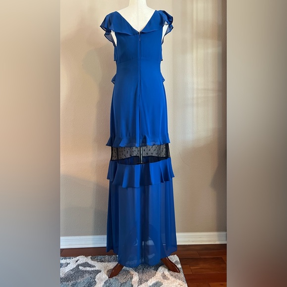 BCBGeneration, Blue with black lace dress, size 8 - Picture 5 of 10